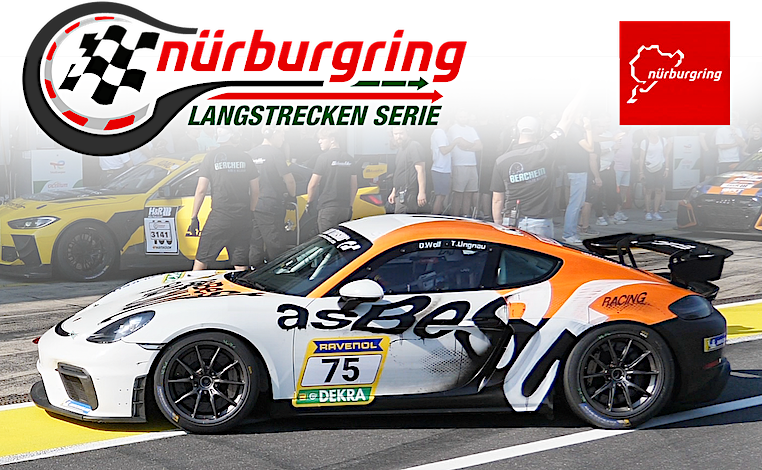 21-jähriger Denis Robin Wolf im BMW 325i Rennwagen vor dem RCN1-Start auf der Nordschleife